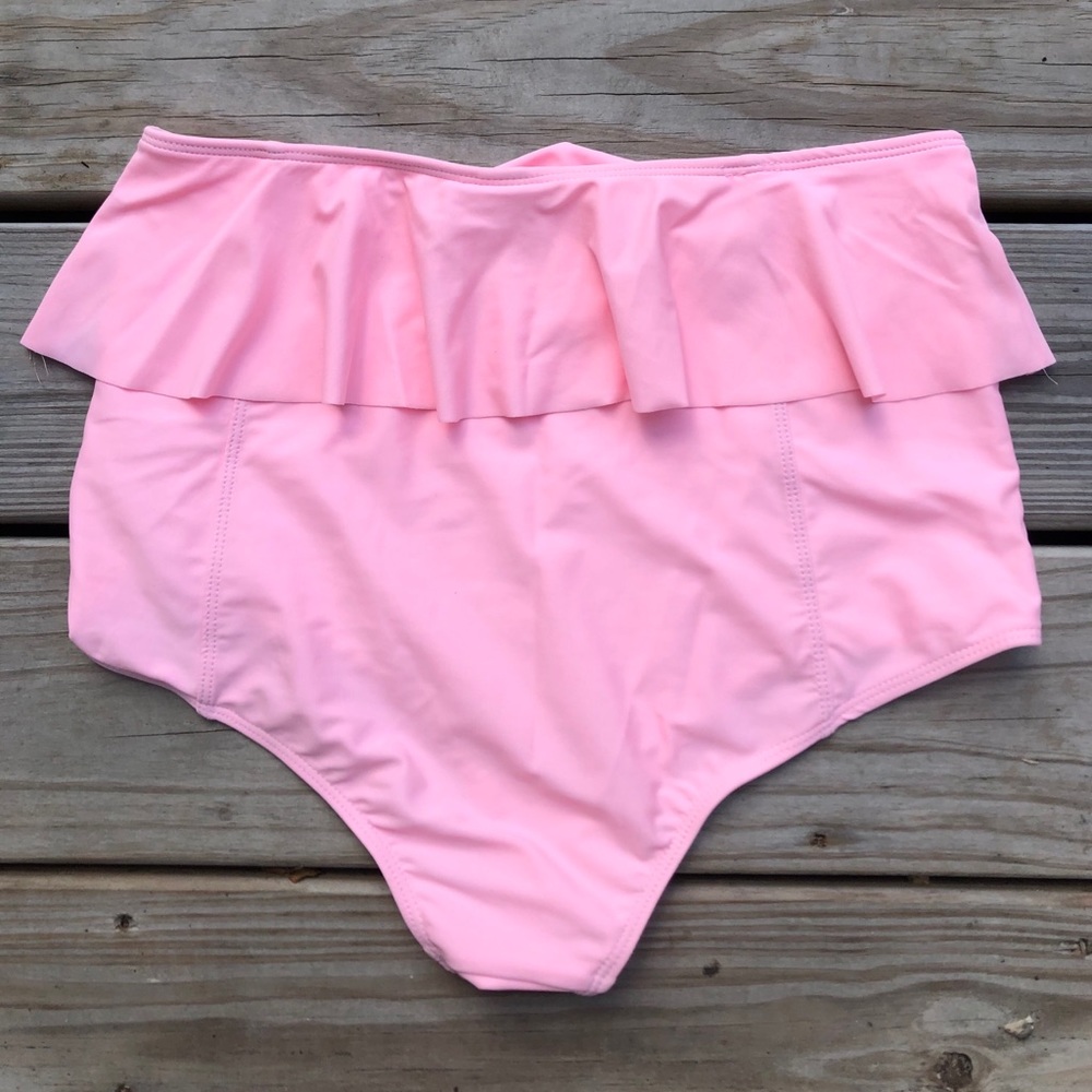 Kortni Jeane Pink Ruffle Bottom